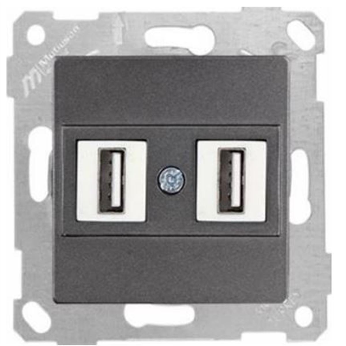 RİTA MEK TUŞ DATA PRİZİ 2*USB FÜME 1